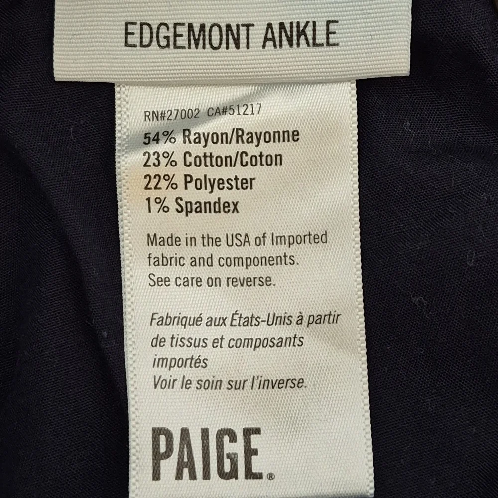 PAIGE Edgemont Skinny Jeans - Size 27